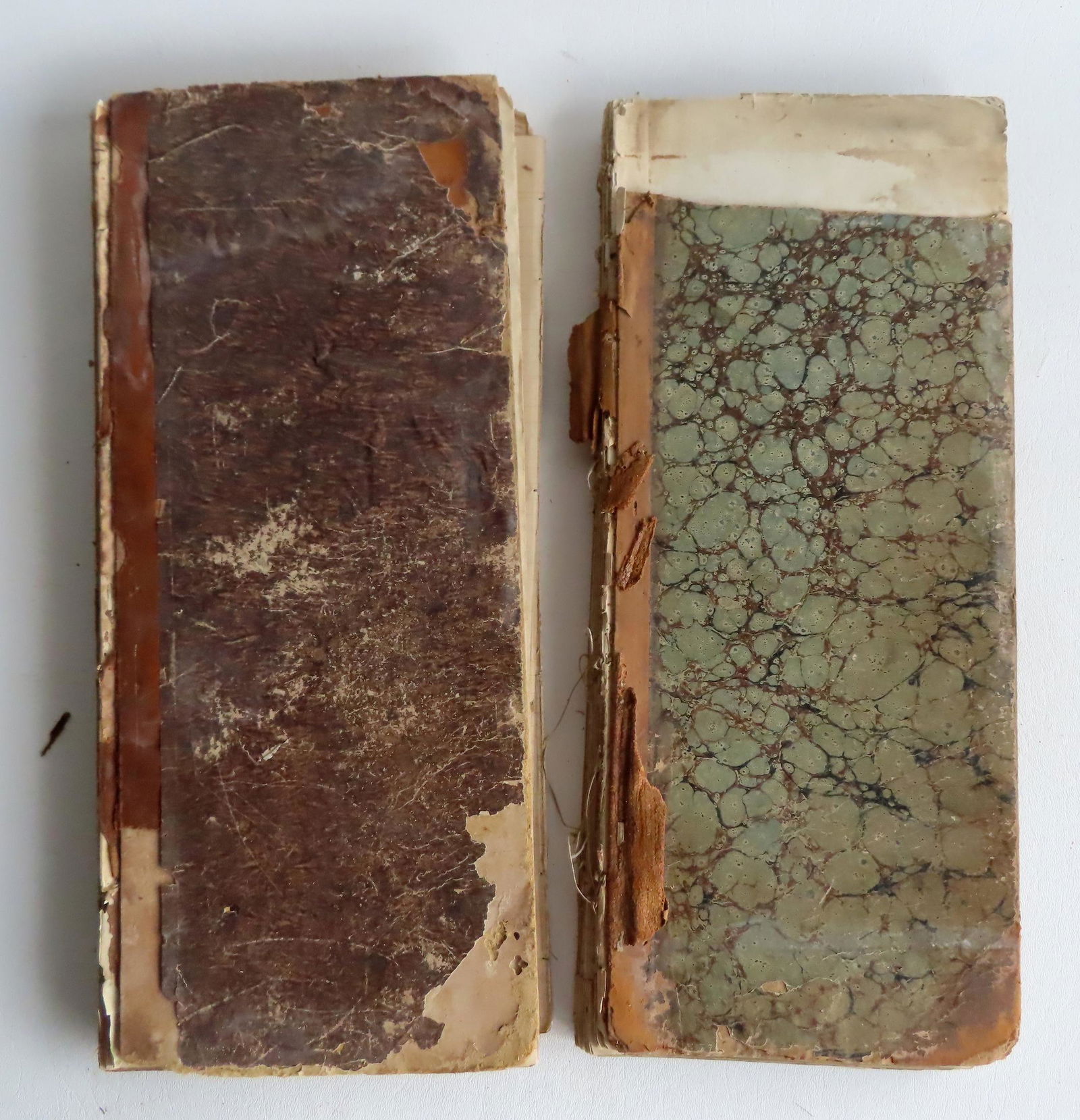 Two ledgers, Civil War era. The first "Saxton & Heaven's Day Book Blotter" 1860-1861; the second a (1 of 10)