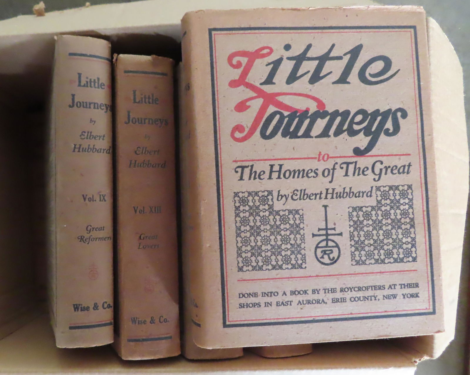 Set of "Little Journeys" books, 14 volumes, by Elbert Hubbard, Roycrofters, published in 1928. All (1 of 4)