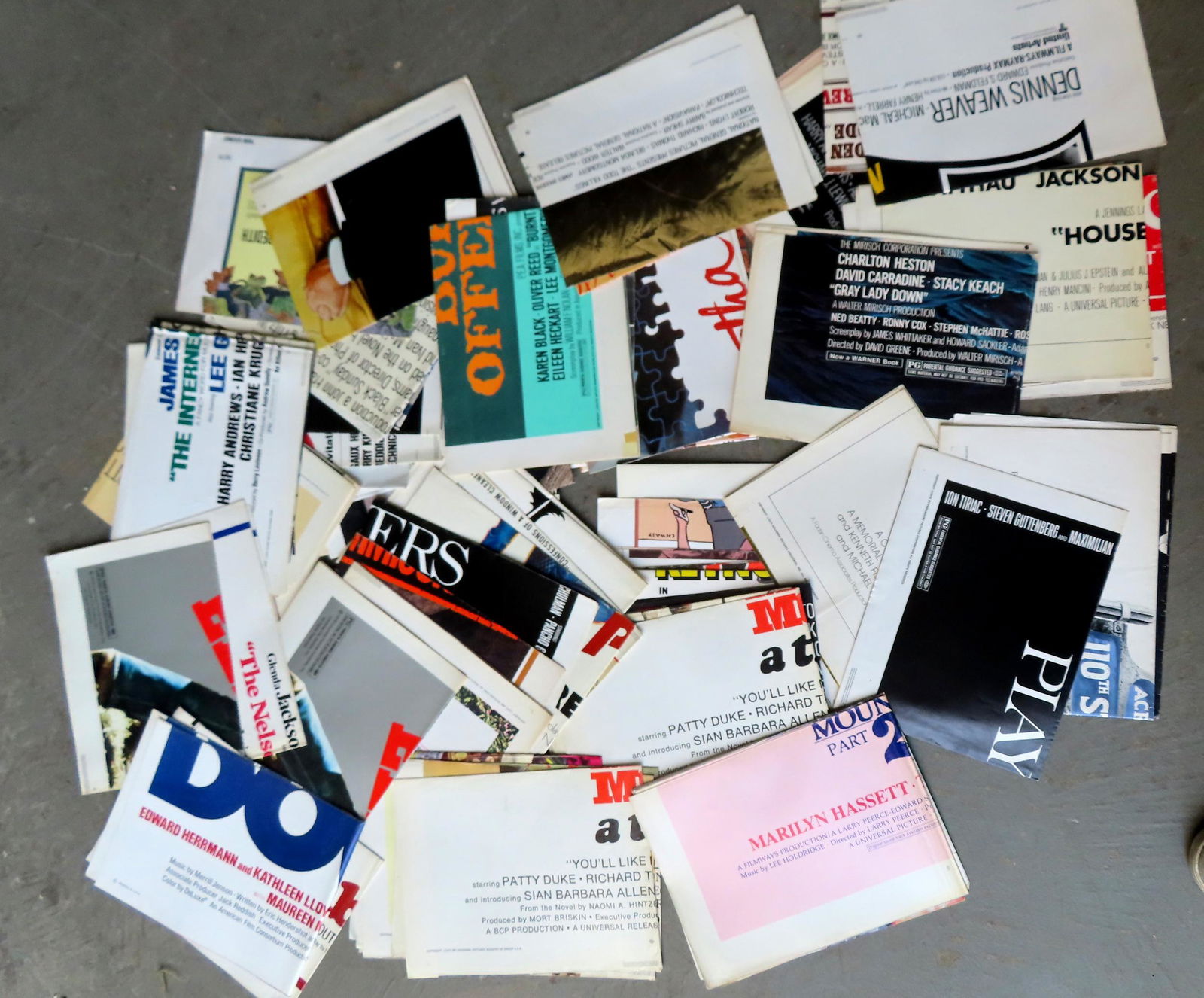 Collection of 75 original 1970's fold-out American one-sheet movie posters , each approximately (1 of 7)