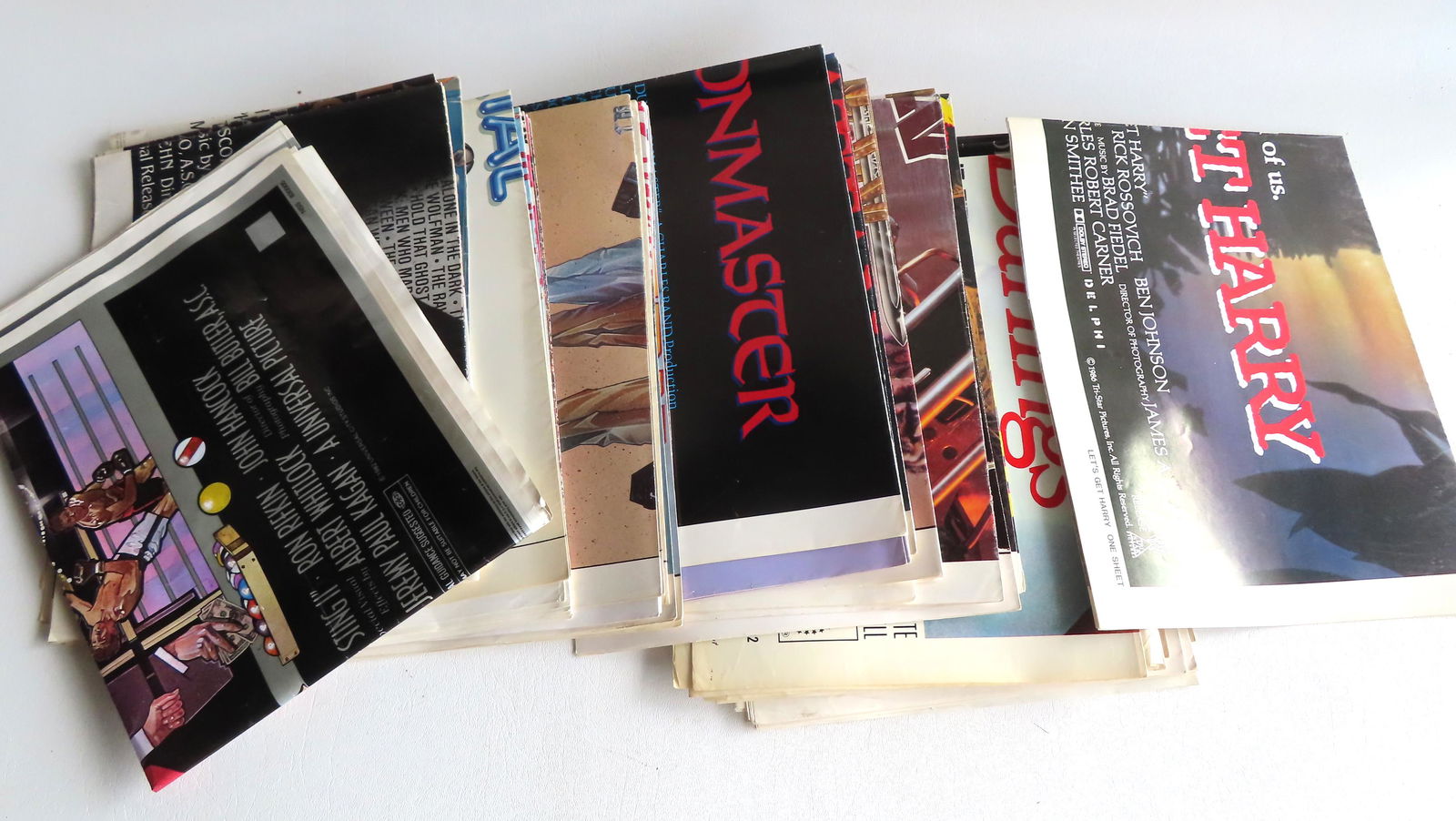 Collection of 57 original 1980's fold-out American one-sheet movie posters - each approximately 41" (1 of 9)