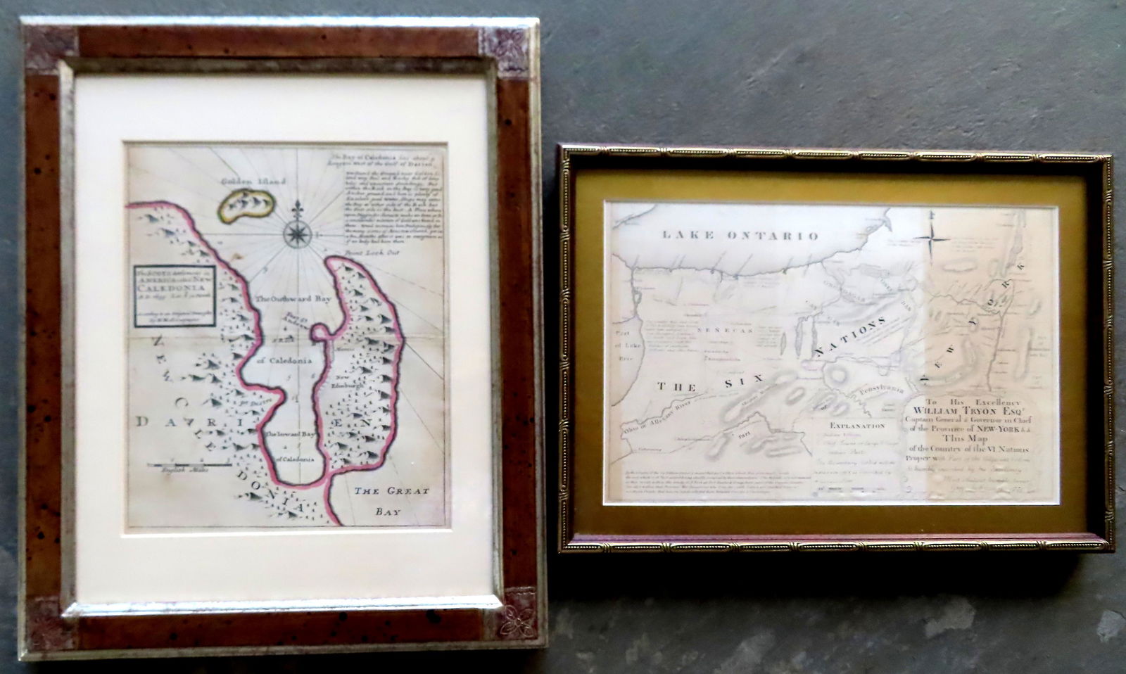 Two early maps in America and North America. (1 of 4)