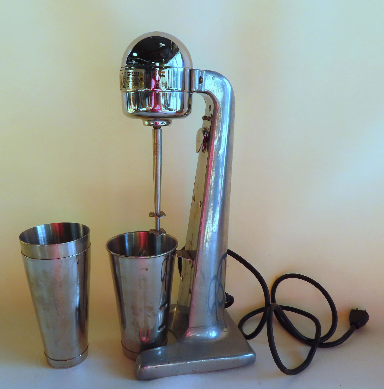 A mid-century modern "Cecilware / High Speed" soda fountain mixer (1 of 6)