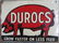 388: Sheet metal lithographed advertising sign for Duro