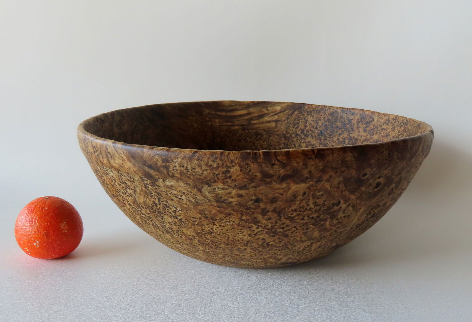 A good American ash burl bowl with shaped rim, late 18th to early 19th century. Tight hairline (1 of 9)