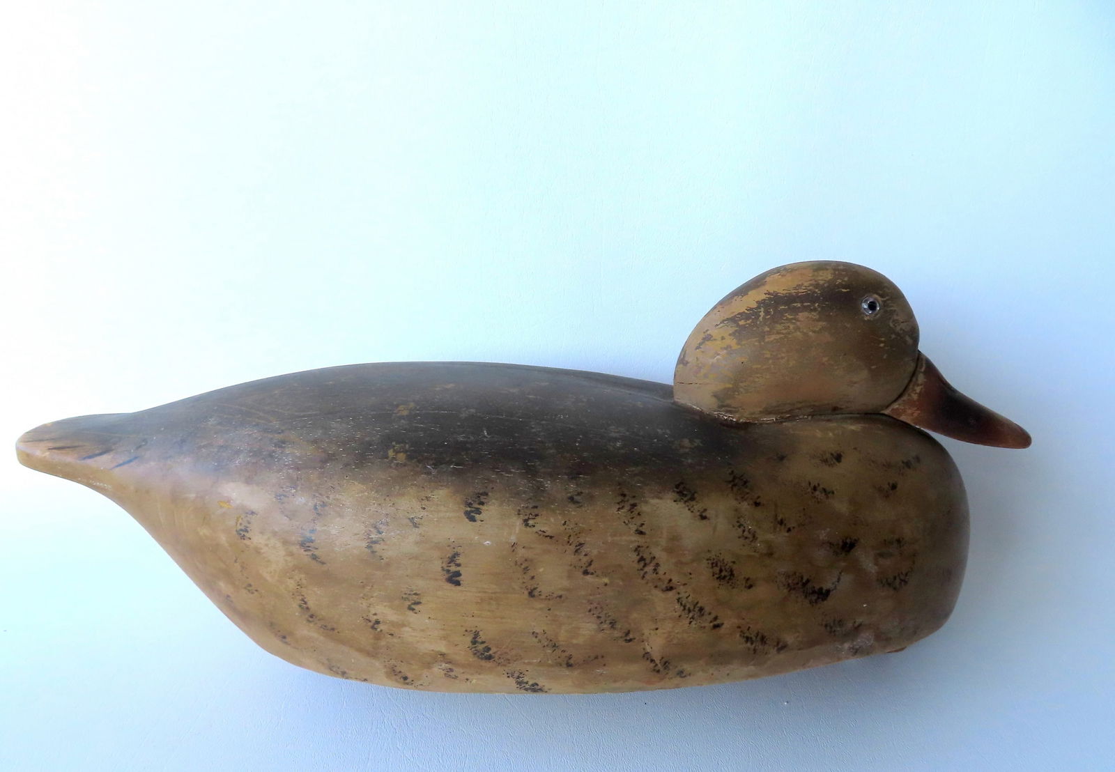 Wildfowler Mallard duck decoy in original paint, with maker's mark on base from Old Saybrook Conn. (1 of 6)