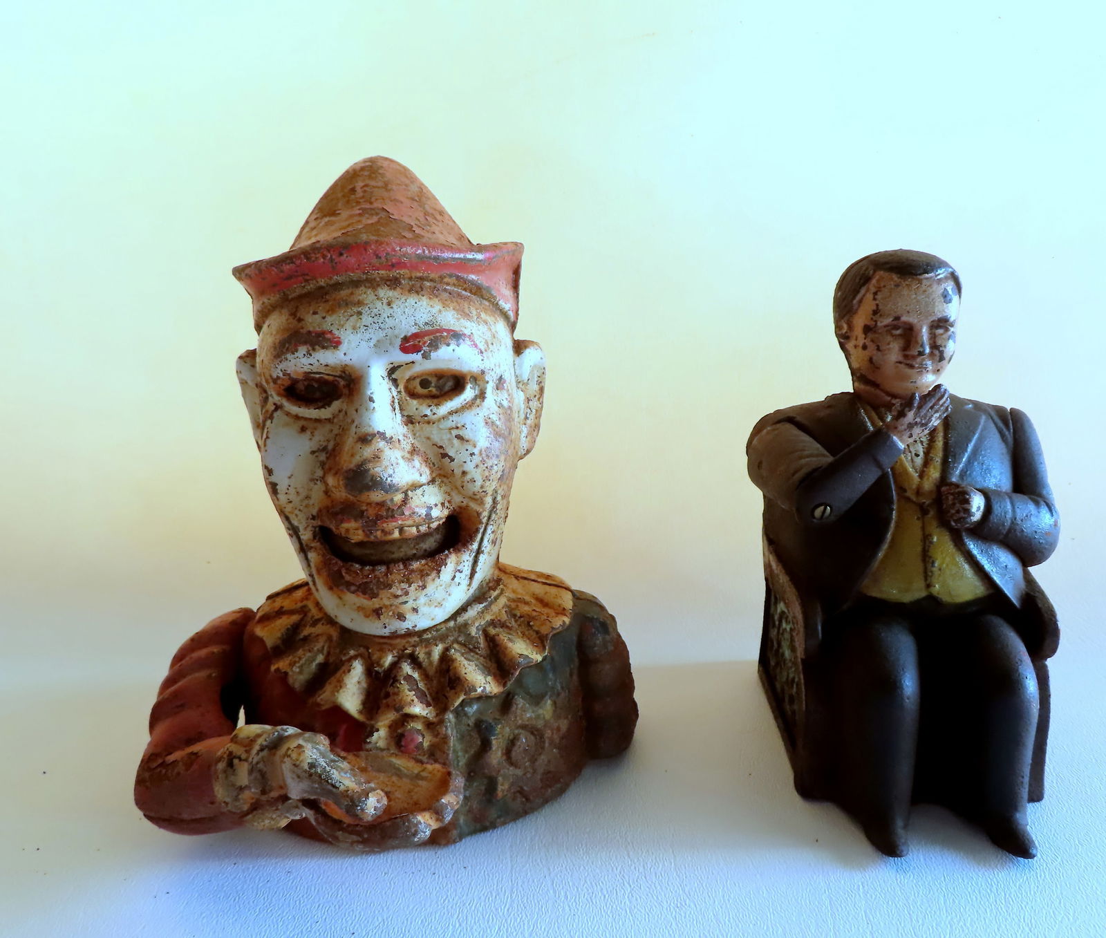 Two mechanical banks. The first a Tammany bank marked "PATd DEC 23 1873" - original paint, (1 of 7)