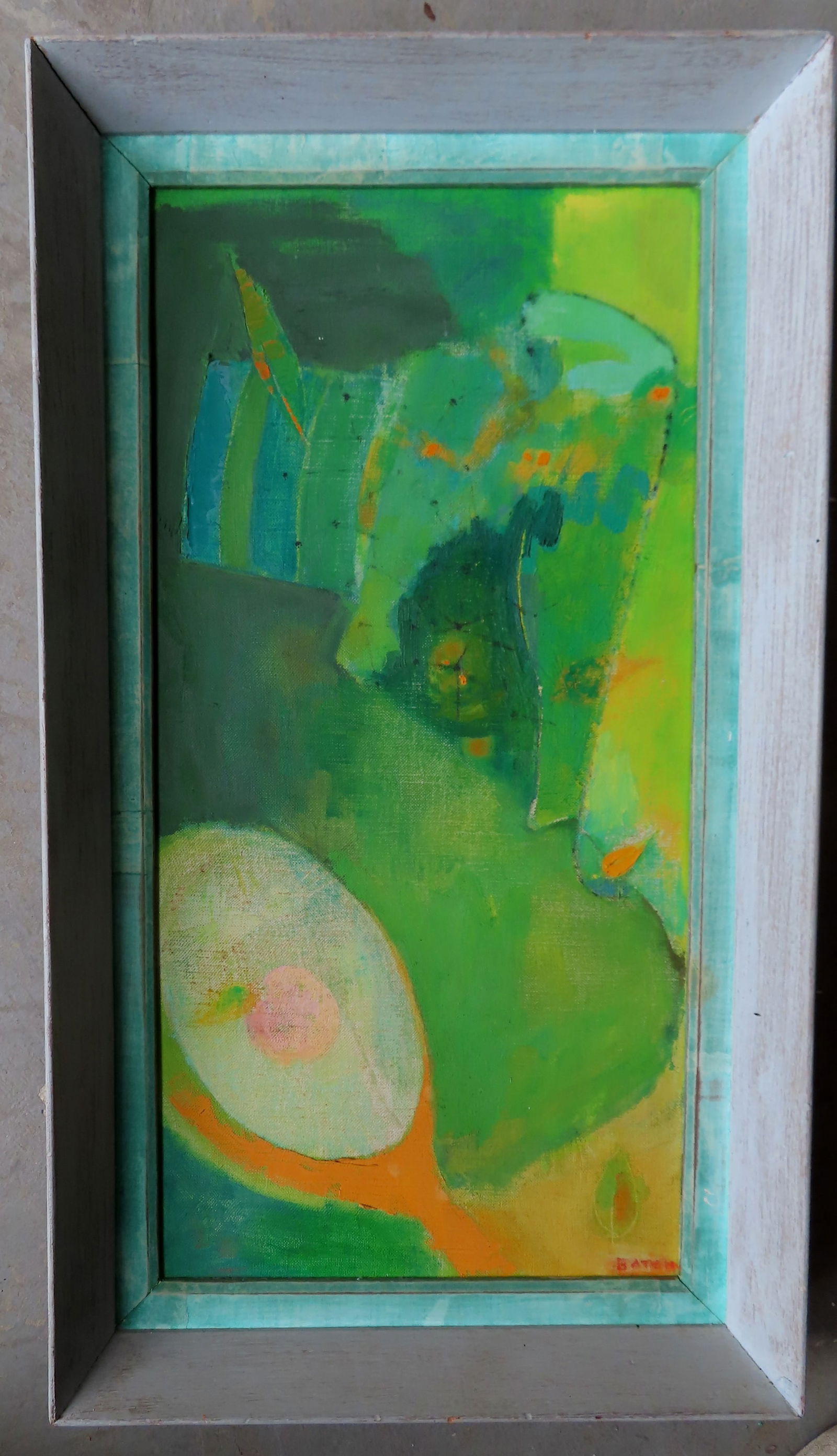 Lee Gatch, NJ, PA, Maryland 1902-1968. O/C Abstract fruit, signed Gatch bottom right corner, and (1 of 5)