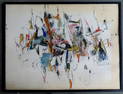 John Altoon, NY/Calif. 1925-1969. Original mixed media abstract on artist paper/board signed J.
