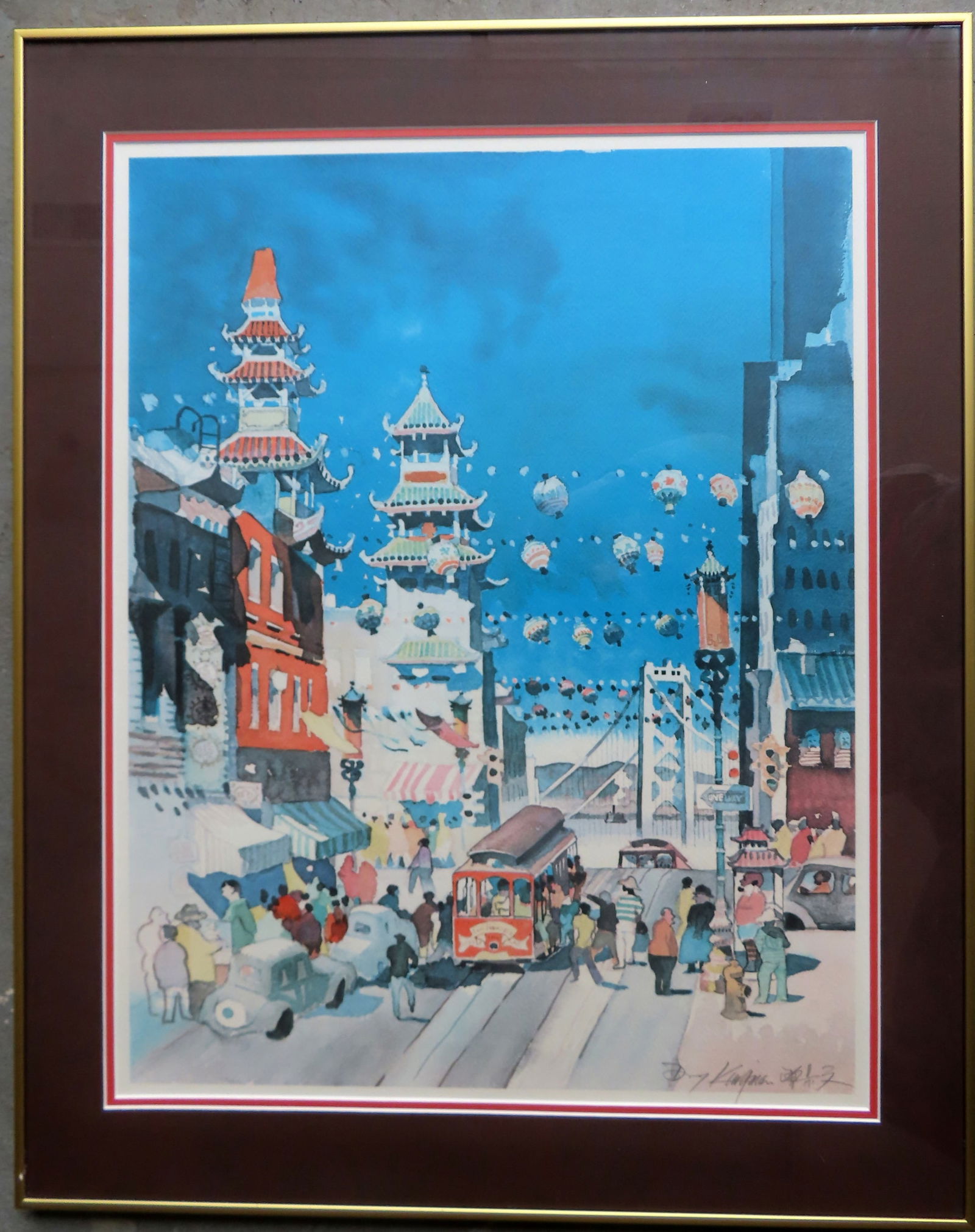 Dong Kingman lithograph - Chinese American, born and worked in California 1911-2000. (1 of 5)