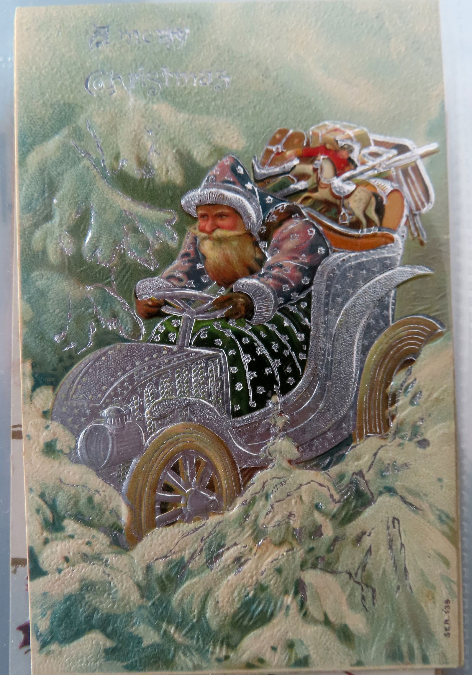 An album of 206 vintage postcards plus a multi-page 1907 pocket calendar. Postcards include 44 New (1 of 20)