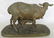 95: Mene French bronze of a lamb and ewe in old gold pa - 2