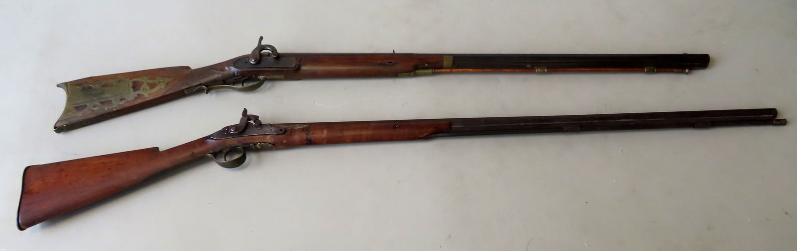 Early rolling back rifle converted to floor lamp, circa 1870-80 - no noticeable markings - walnut: Early rolling back rifle converted to floor lamp, circa 1870-80 - no noticeable markings - walnut stock - mechanism cocked to fire but has not been tested - surface rust throughout metal parts. A rod