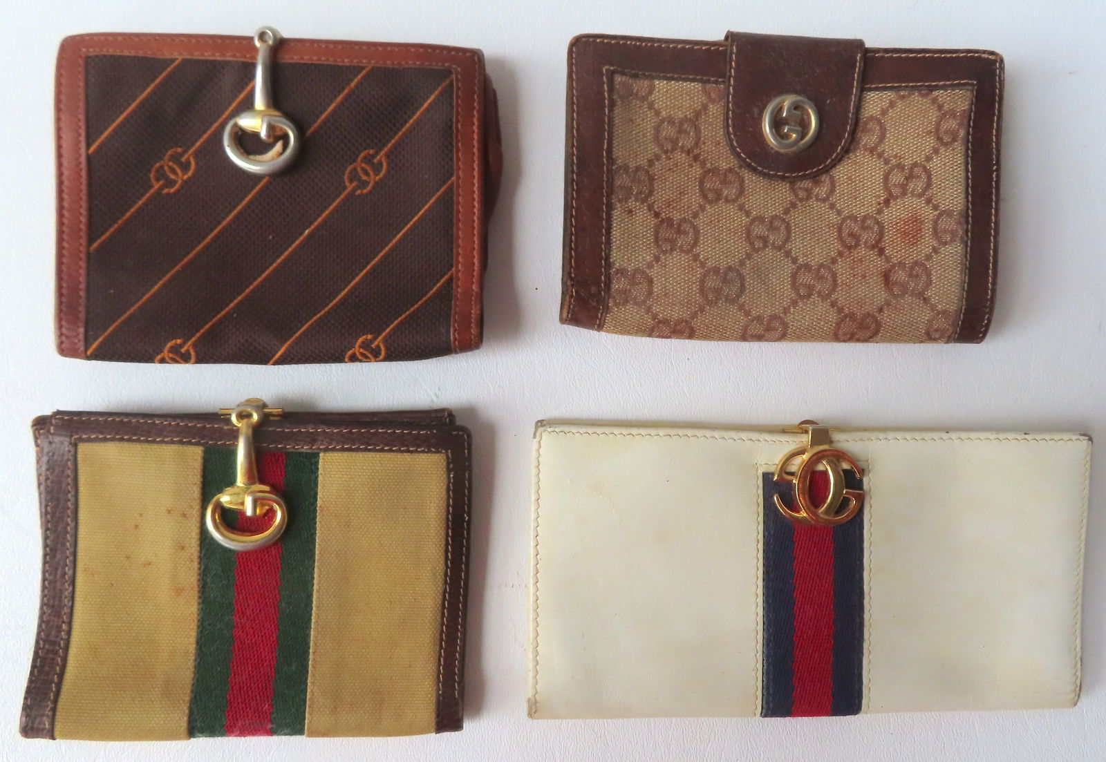 Four authentic Gucci purses, all used and need cleaning, but in good condition. Estate fresh and (1 of 5)