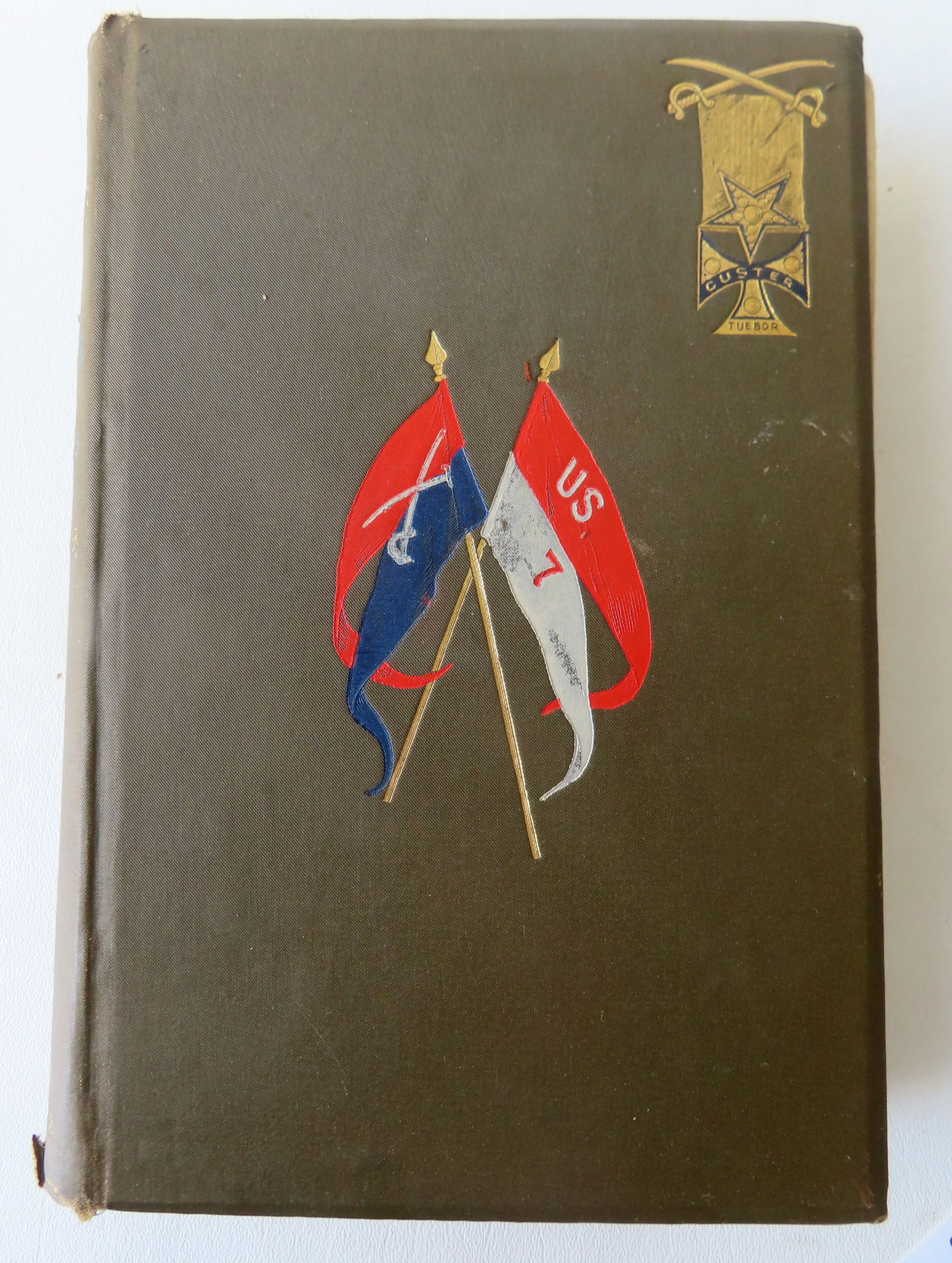 Book  "Tenting on the Plains" by Elizabeth B. Custer, first edition, published in 1887. Provides a (1 of 7)
