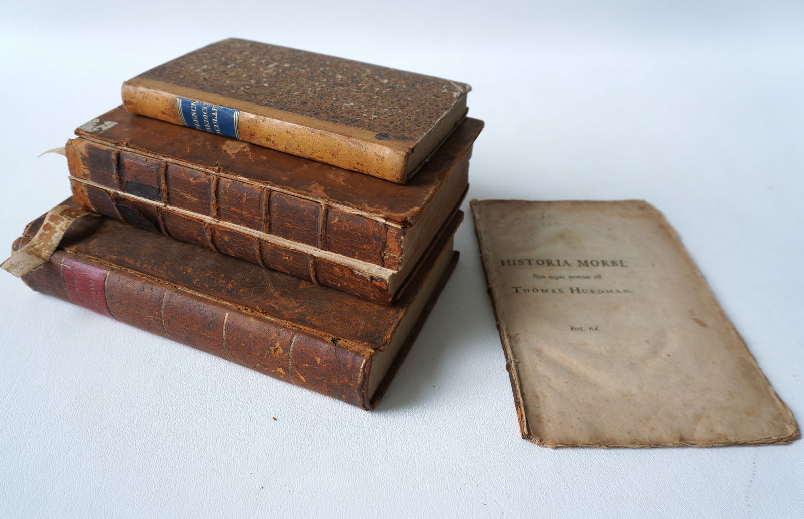 Grouping of 4 early medical books: "Dottrina De Morbi Degli Occhi" (Doctrine of Eye Diseases) by (1 of 9)