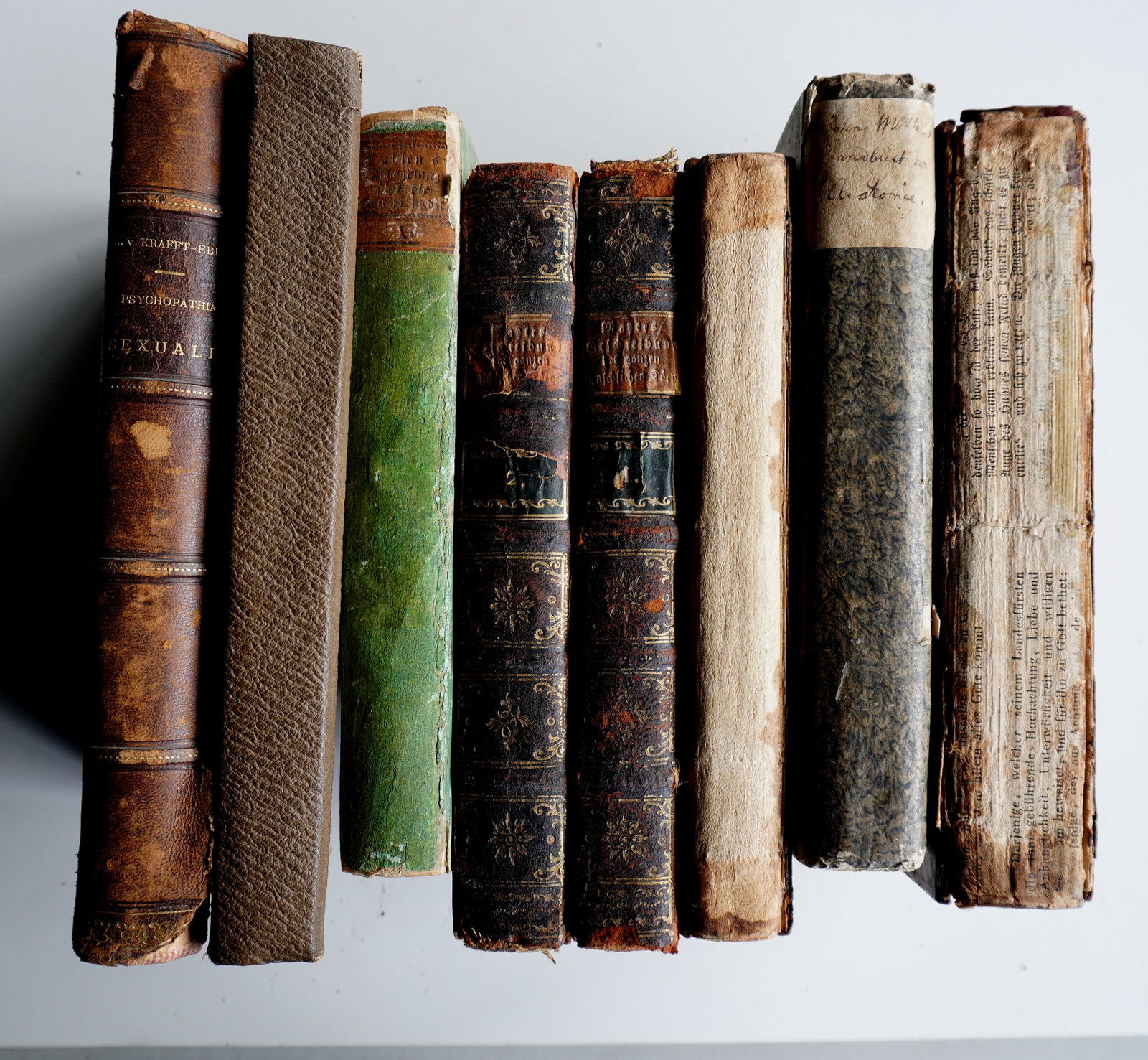 Grouping of 8 various vintage German medical books, most 18th/19th century and in fair to good (1 of 20)