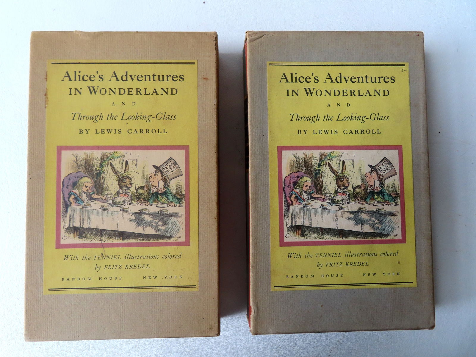 Two boxed sets of 2 volumes each of "Alice's Adventures In Wonderland And Through the Looking-Glass" (1 of 7)