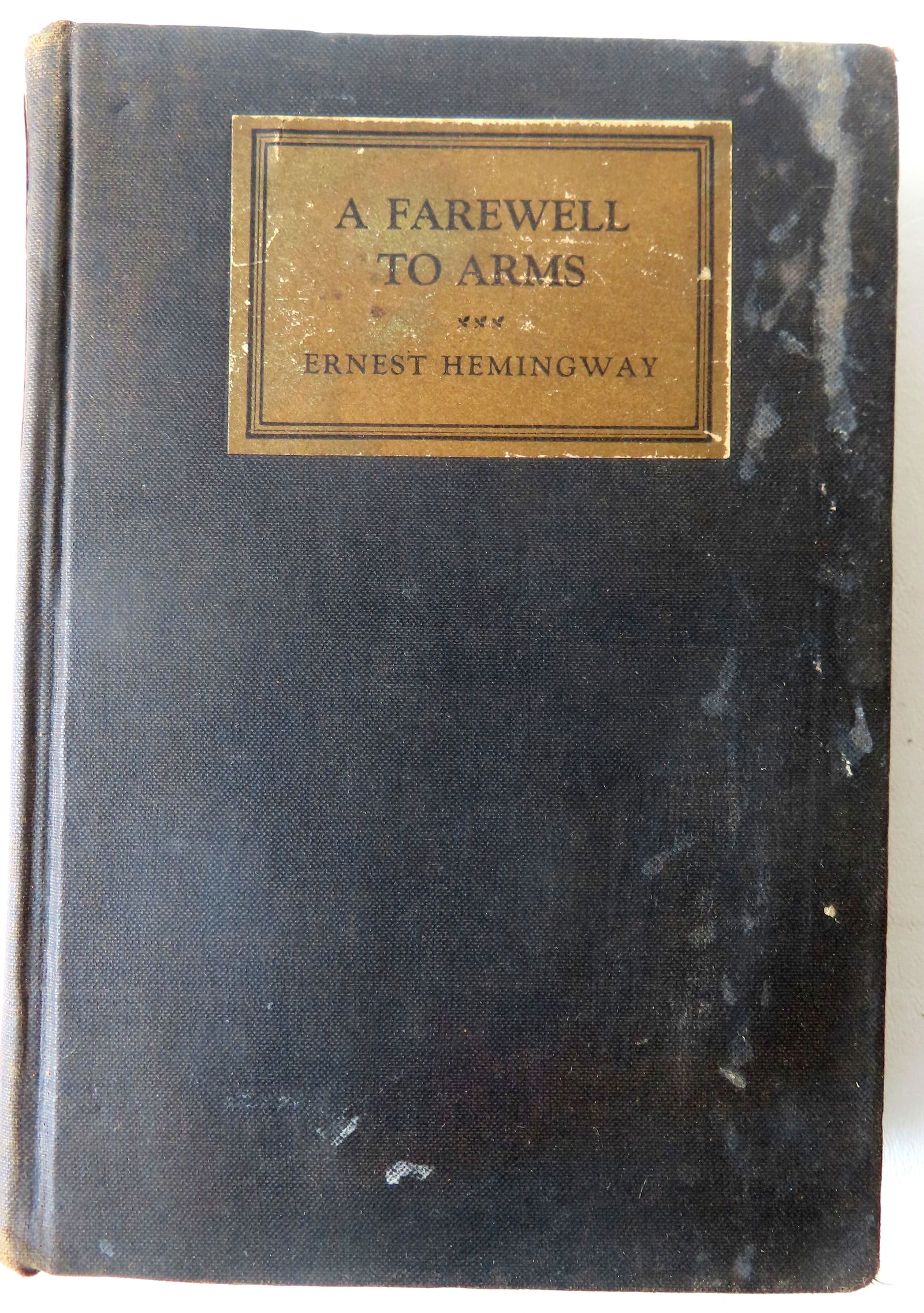 "A Farewell To Arms" by Ernest Hemingway, first edition published by Charles Scribner's Sons NY (1 of 5)