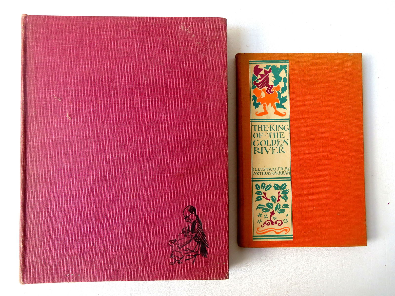 Two Arthur Rackham illustrated books. The first, "King of the Golden River" by John Ruskin.: Two Arthur Rackham illustrated books. The first, "King of the Golden River" by John Ruskin. Published in Philadelphia by J.B. Lippincott & Co. 1932 - first American trade edition - good condition; the