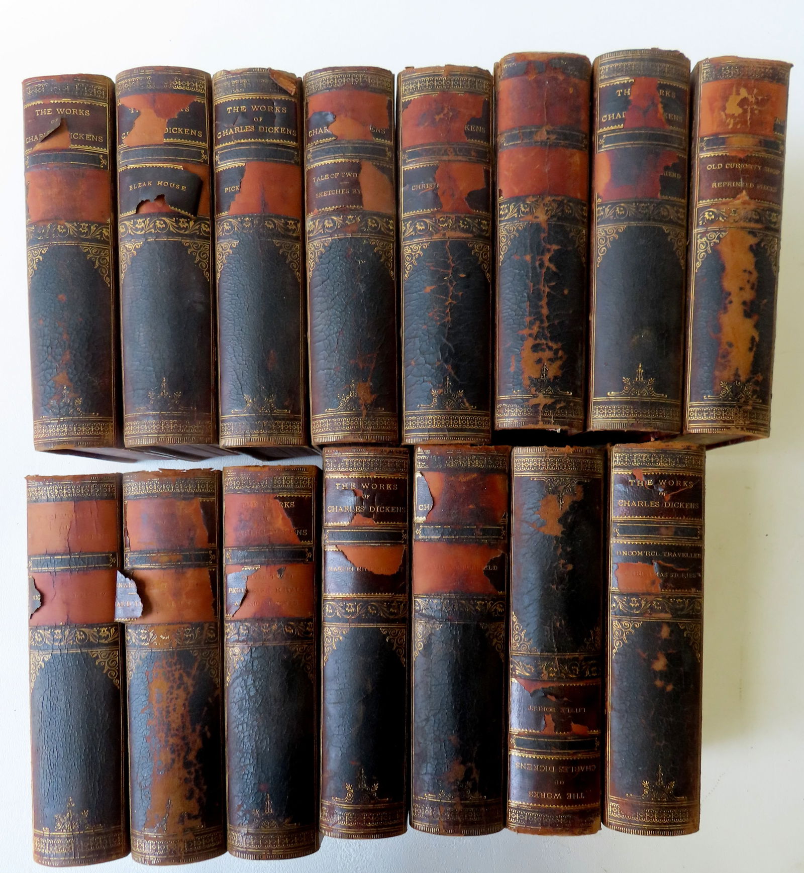 Grouping of 15 Charles Dickens novels, published by  Thomas Crowell & Co. NY, not dated but likely (1 of 12)