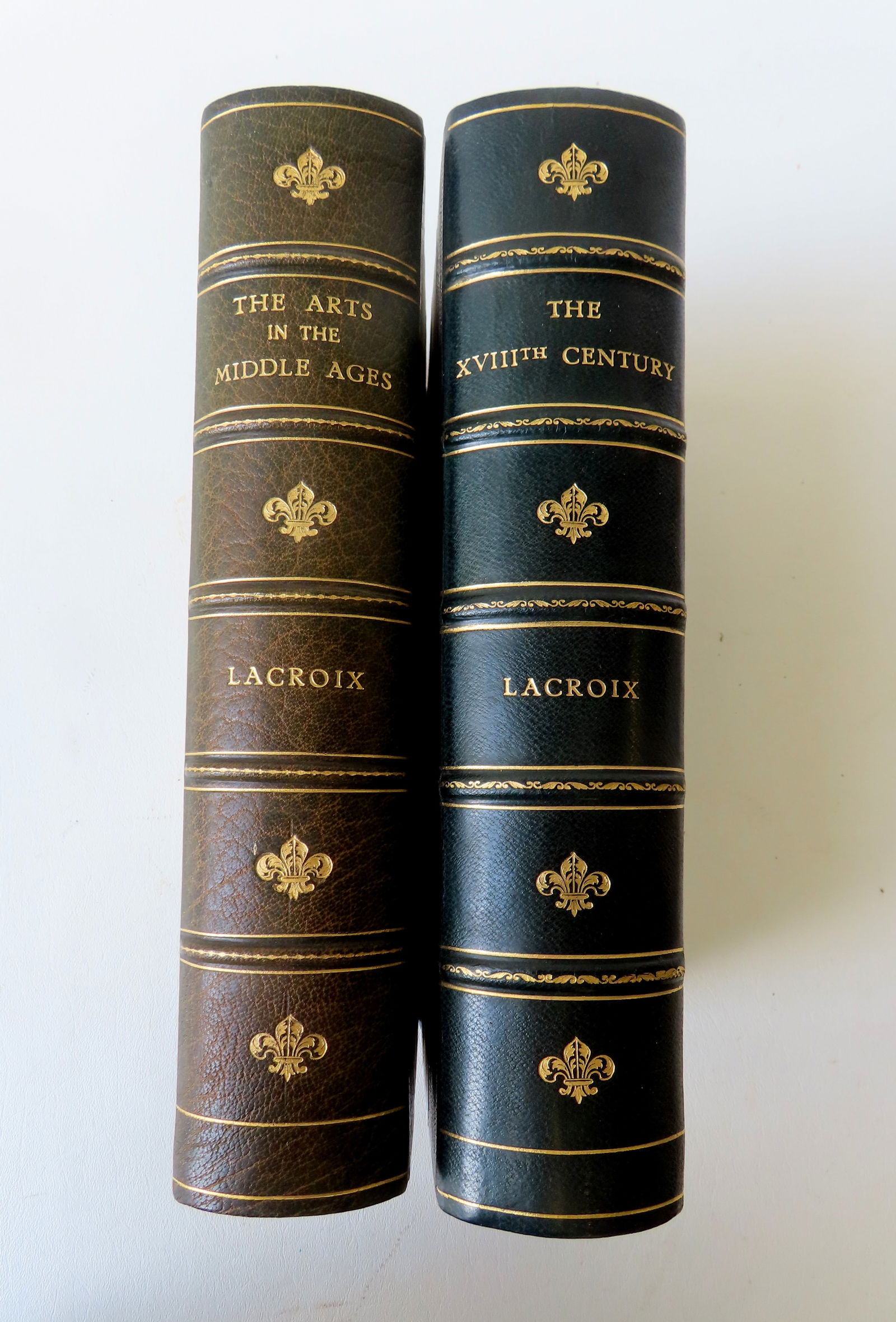Two art books by Paul Lacroix: The first titled "The XVIII th Century Its Institutions, Customs and (1 of 16)