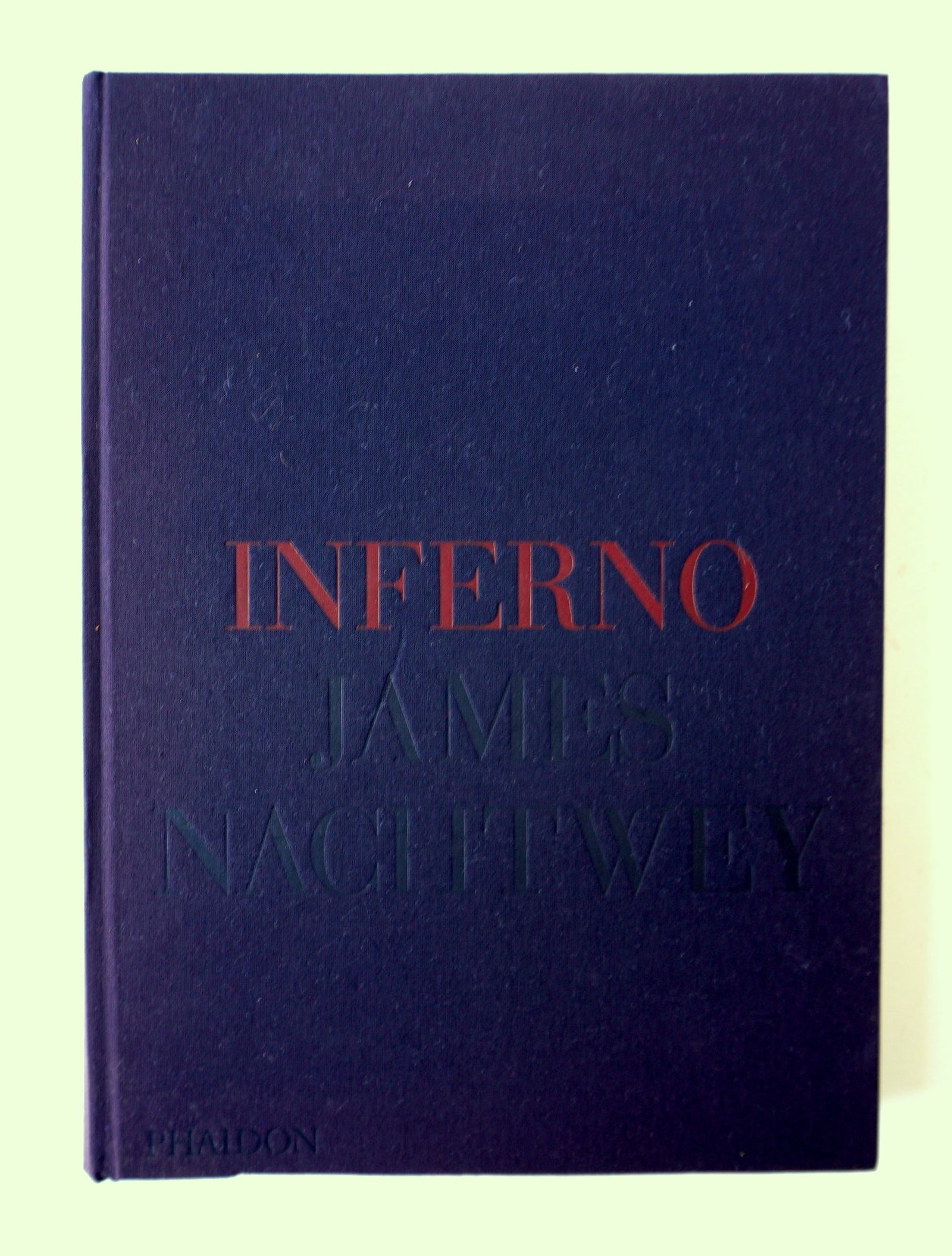 "Inferno" by James Nachtwey, published in London and printed in Italy 1999. Large book reproducing: "Inferno" by James Nachtwey, published in London and printed in Italy 1999. Large book reproducing Nachtwey's black and white photos, mostly grotesque (some showing starving and diseased figures), fro