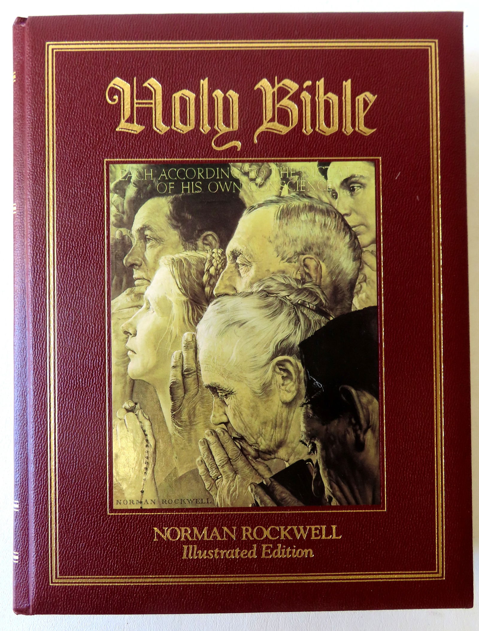 Norman Rockwell illustrated edition of the  "Holy Bible", King James Version,  copyright 1991 Estate (1 of 3)
