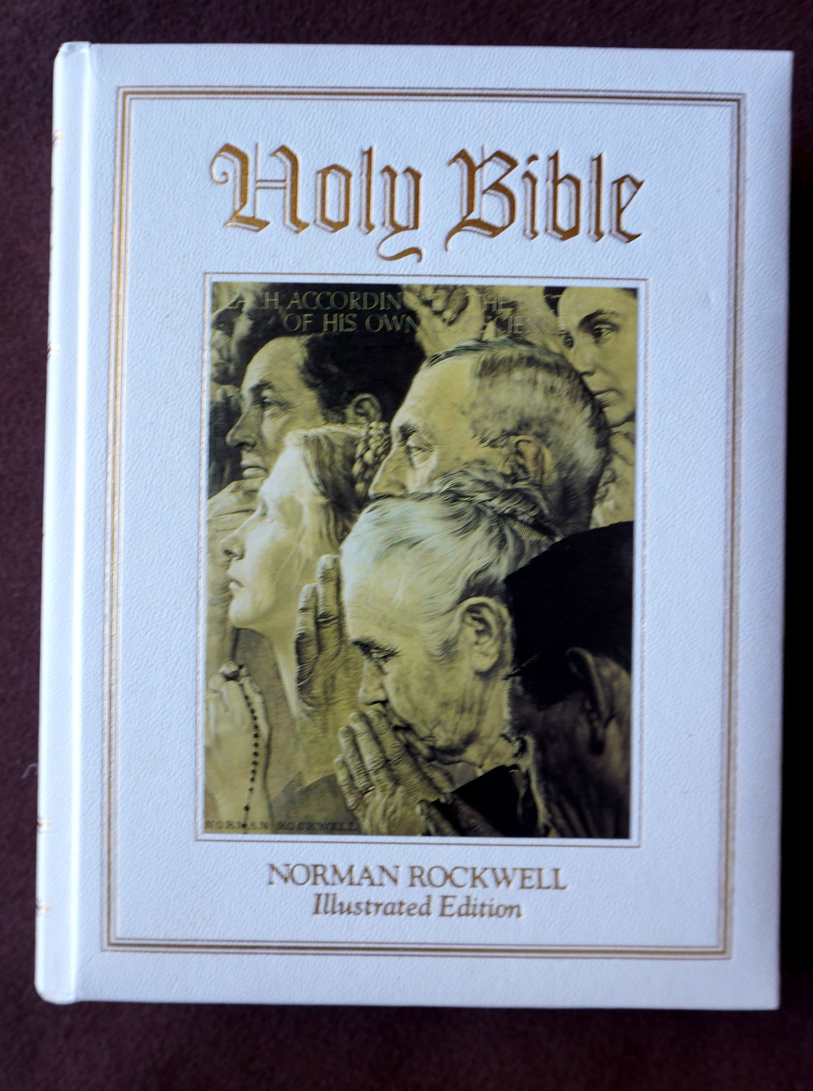 Norman Rockwell illustrated edition of the  "Holy Bible", King James Version,  copyright 1991 Estate (1 of 13)