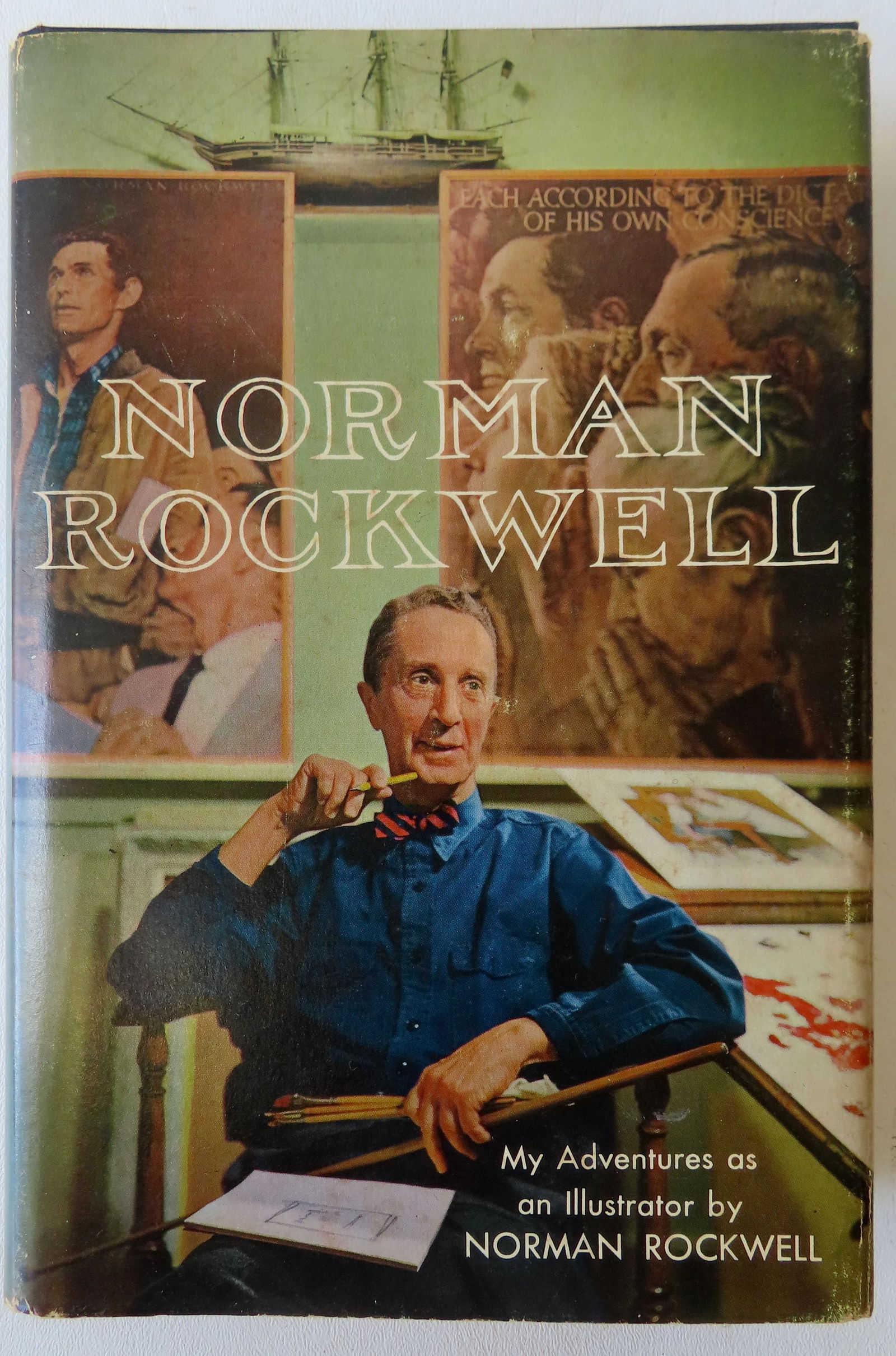 Autographed Rockwell book "Norman Rockwell My Adventures as an Illustrator" by Norman Rockwell as (1 of 6)
