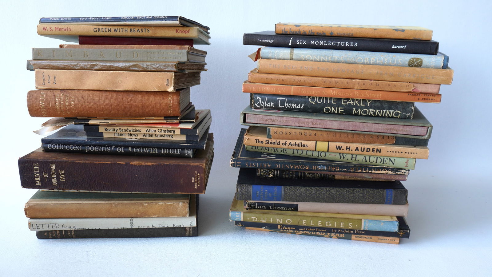 Grouping of 40 vintage poetry books including: The Land of Heart's Desire by William Butler Yeats (1 of 15)