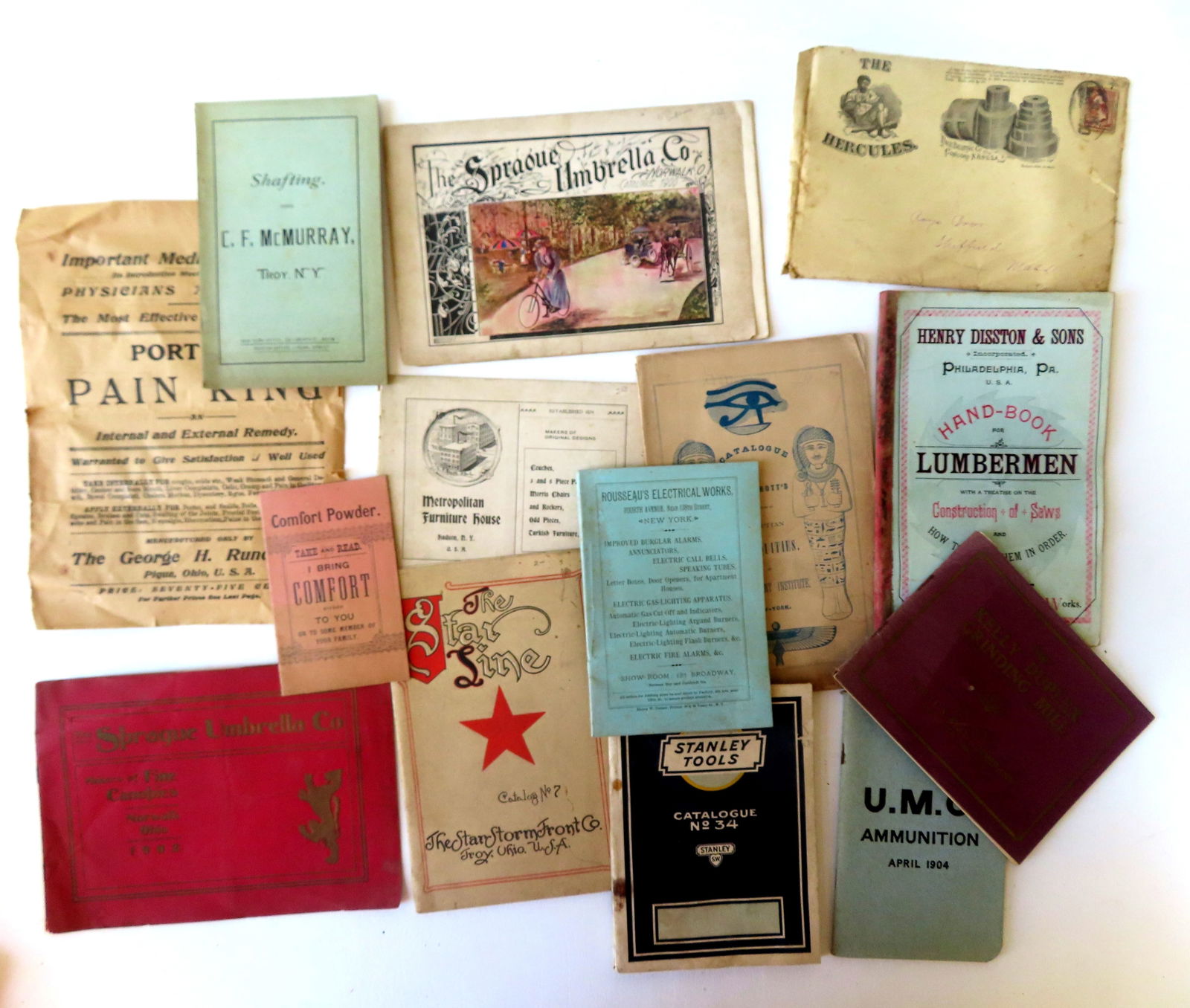 Grouping of 14 vintage catalogs, brochures and booklets, 19th and 20th century. Most in good (1 of 18)