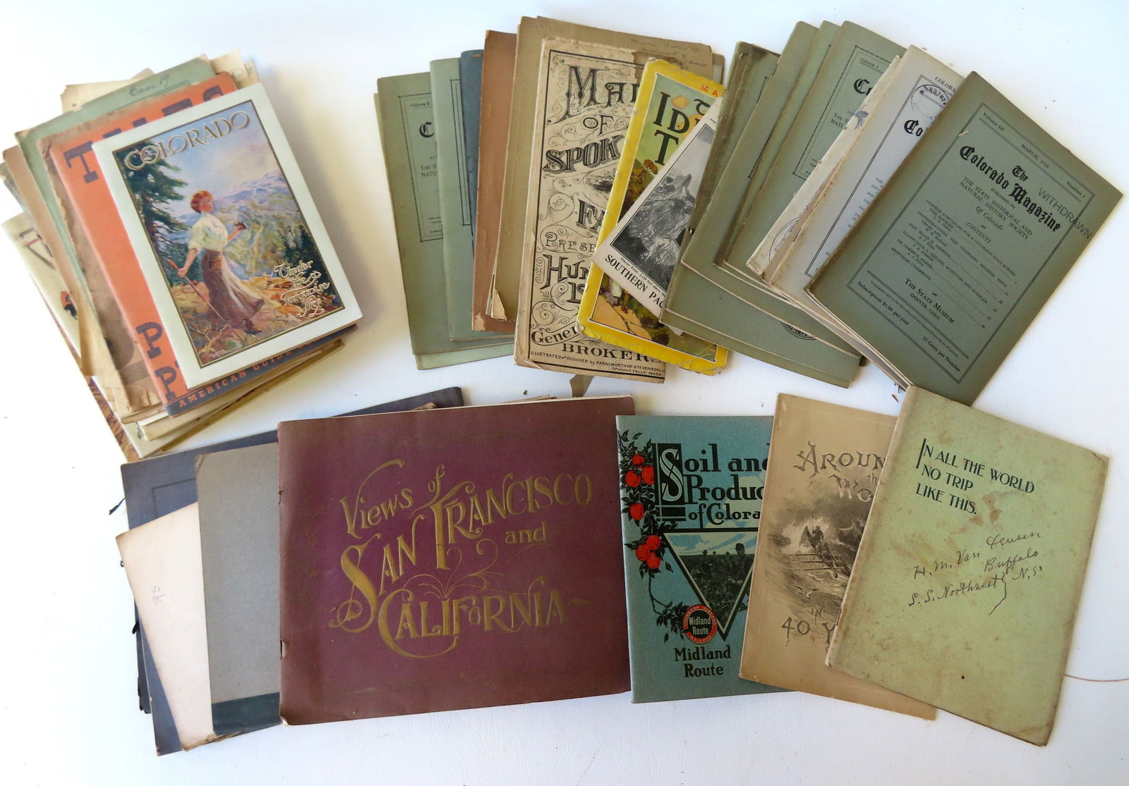 Grouping of ephemera including Native American Indian brochures, Peabody Museum booklets on early (1 of 11)