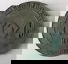 A bronze Chilean steam engine plaque.