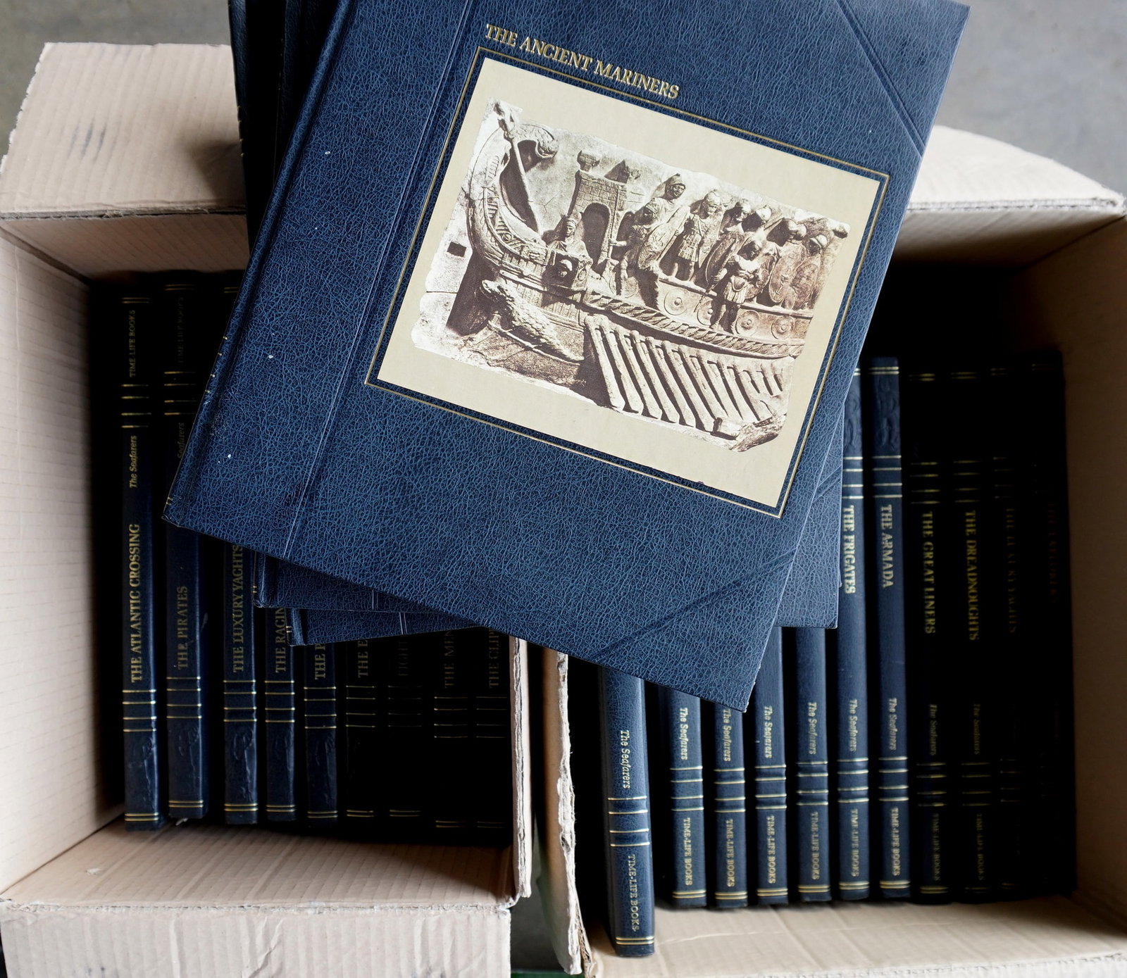 Grouping of 24 volumes of nautical related books from Time Life Books circa 1978 and later. All in: Grouping of 24 volumes of nautical related books from Time Life Books circa 1978 and later. All in good condition. Each measures 9 1/4" x 11 1/2". Provenance: From the estate of Jeff Raymond, Red Hook