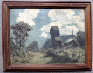 John Henry Twachtman, 1853 - 1902, active/lived in New York, Connecticut, Massachusetts, Ohio. O/B