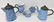 82: Large lot of marbleized blue and white graniteware - 2