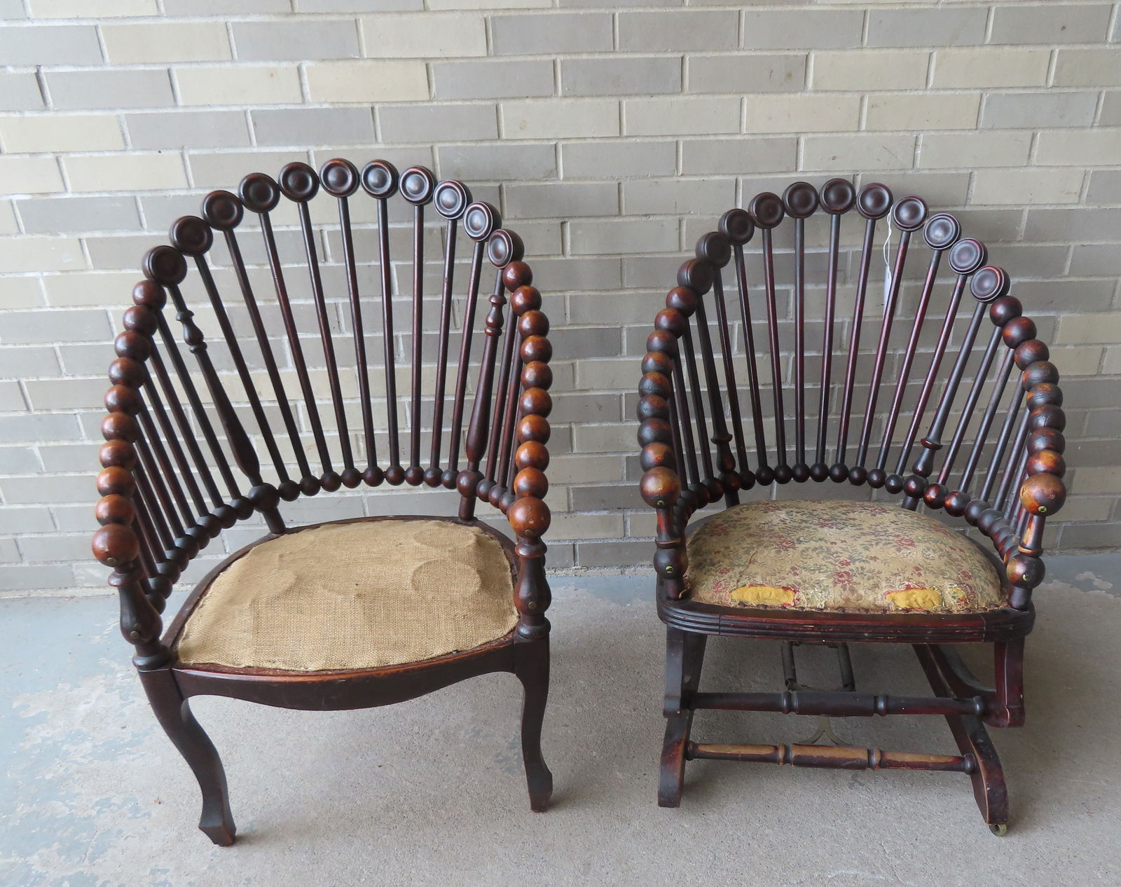 Two George Hunzinger lollipop chairs including a chair with partial label, and a Hunzinger lollipop (1 of 20)