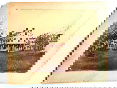 A 19th century photograph of the Pine Plains Hotel, owned by Charles Ketterer, the proprietor who