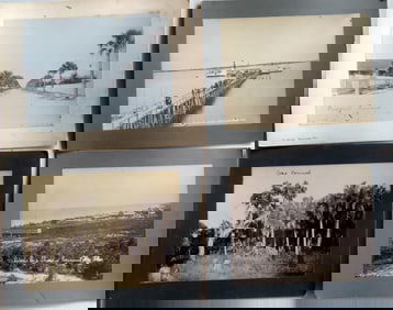 Four vintage photos of Florida, late 19th century. All in good condition. Each plate 8" x 10".