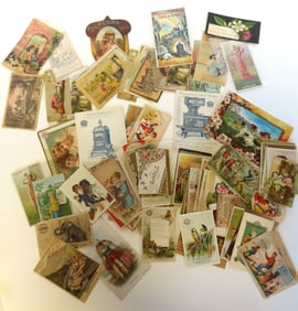 Grouping of over 100 trade cards including approximately 20 stove and range related, late 19th to