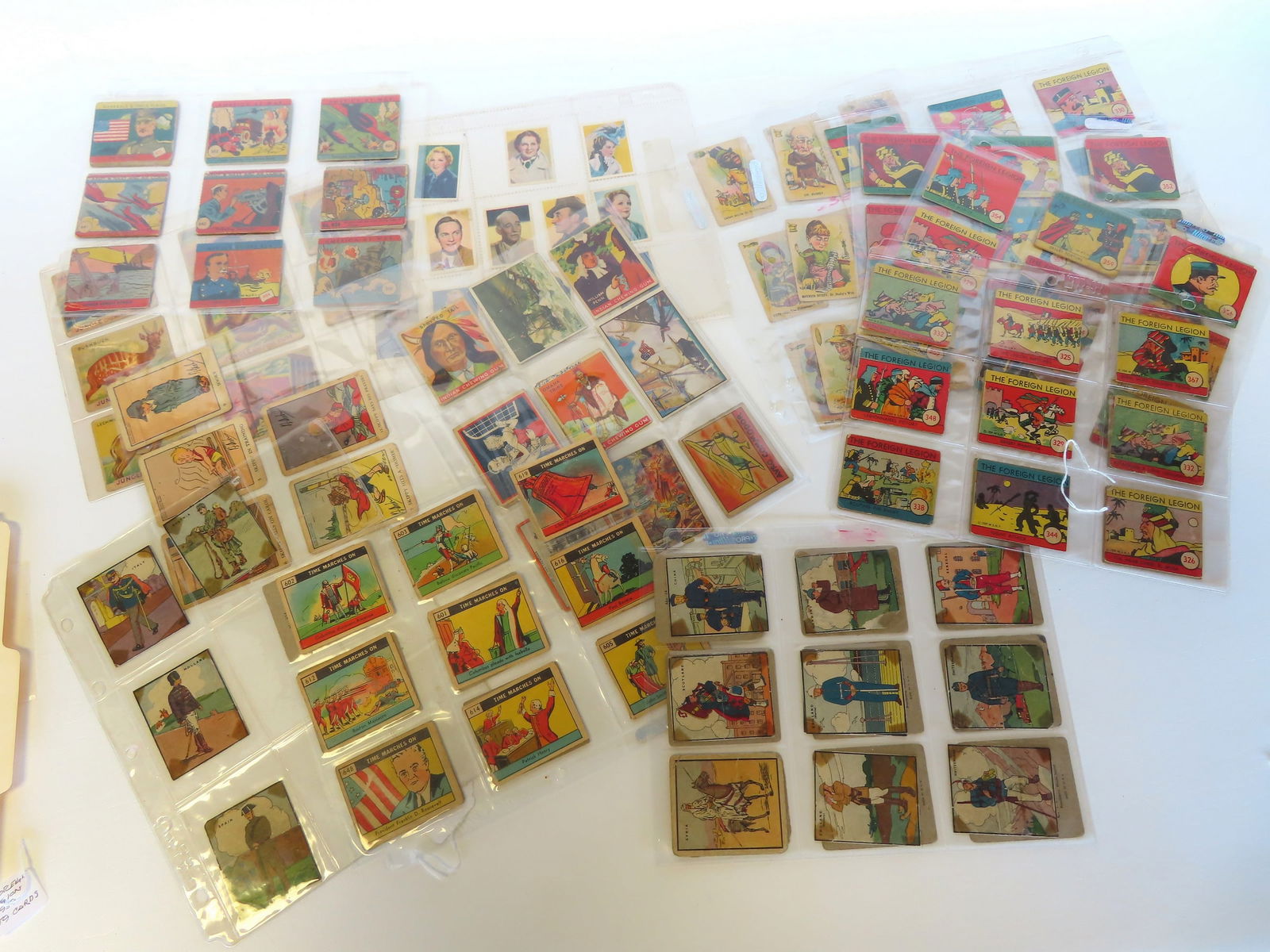 Grouping of 175 collectible cards, some advertising, including: Soldiers of the world by E. Rosen & (1 of 10)