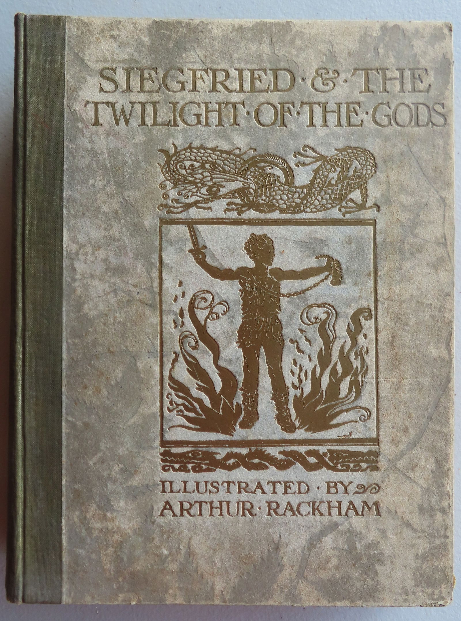 "Siegfried & The Twilight Of The Gods" by Richard Wagner - Illus. Arthur Rackham: Book titled "Siegfried & The Twilight Of The Gods" by Richard Wagner and illustrated by Arthur Rackham, published in NY and London 1911. Complete with all of Rackham's printed illustrations. The spine