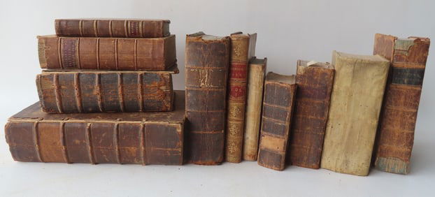 Grouping of early books, 18th/19th century.