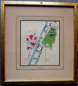 Marc Chagall 1887 - 1985 was active/lived in New York / France, Russia. Lithograph "The