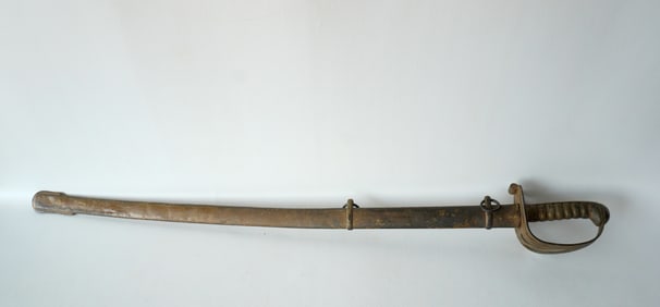 A British 1st Surrey Rifles officer's sword, 19th century. The 1st Surrey Rifles was a volunteer