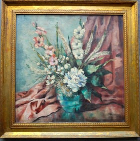 Ann Cochran (- 1968) was active/lived in United States. O/C Still life of flowers in a vase signed