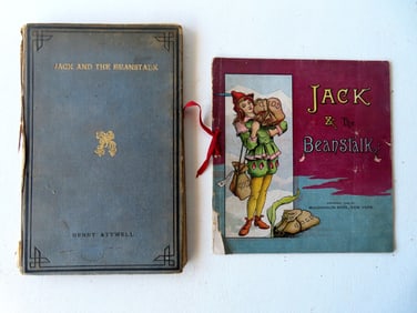 Autographed book "Jack And The Beanstalk. A Lesson In French." by Henry Attwell, published  by