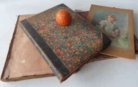 Grouping of 3 Victorian era scrap books including: Theatrical related 1860-1900 (most NY City news