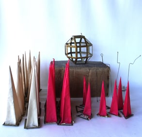 An extremely rare German Illuminated Moravian Christmas Star in it's original box, circa 1897,