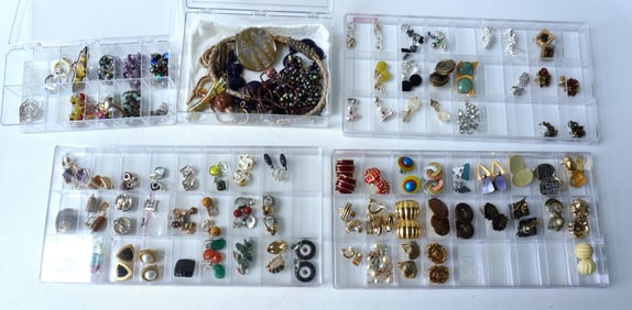 A large grouping of various costume jewelry, most appears to be late 20th century or newer,